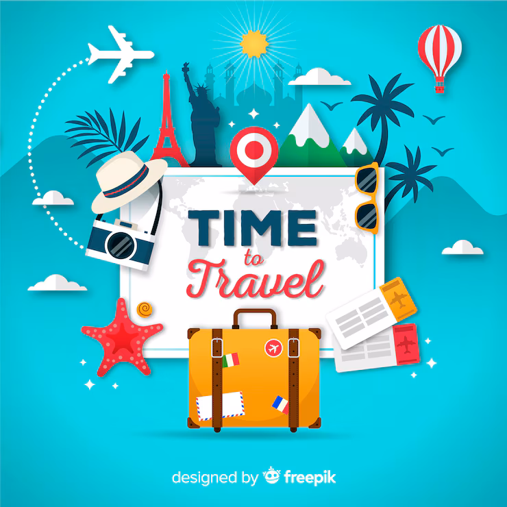 flat travel background 23 2148043314 Mitra IT | Your Trusted & Reliable Software Solutions