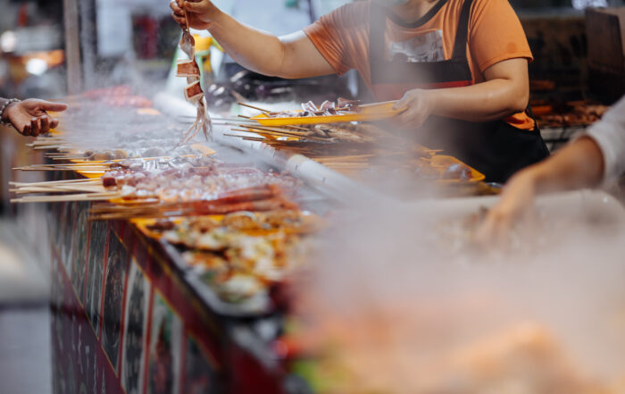 Large variety of delicious grilled seafood on asian market  Mitra IT | Your Trusted & Reliable Software Solutions