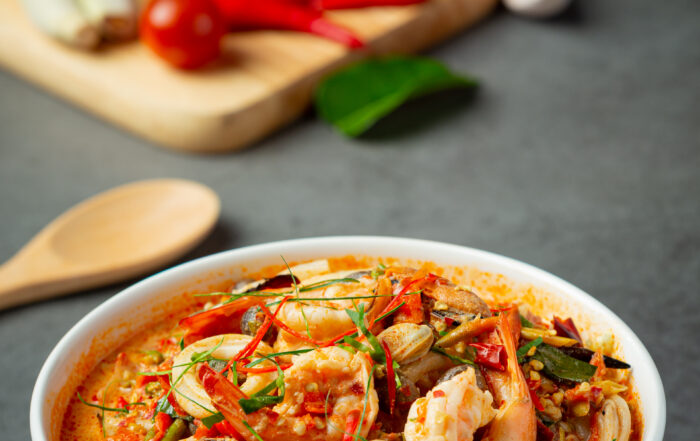 thai food; TOM YUM KUNG or river prawn spicy soup  Mitra IT | Your Trusted & Reliable Software Solutions